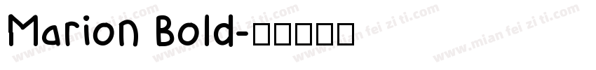Marion Bold字体转换